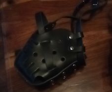 dog muzzle leather
