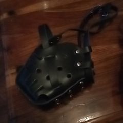 dog muzzle leather