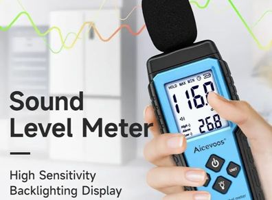 Digital Sound Meter Decibelimeter 30-130dB Measure Decibels Sound Level, new, unopened.