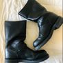 Twin Pistons Leather Boots Uk 10 Harley Davidson Style! Image 4