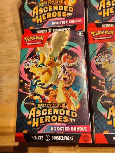 Pokemon Tcg Mega Evolution Ascended Heroes booster bundle X4