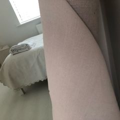 Quality curtain or upholstery material light taupe 13mtrs