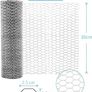 FREE P&P Chicken Wire Mesh, 35cm x 6m Galvanized Hexagonal Garden Netting Fencing, for Pet Poultry Animal Rabbit Chicken Fencing/DIY Craft and Home Decoration Image 6