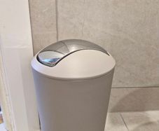 Bathroom Bin and Toothbrush Holder