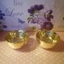 NEW - 2 Gold Tealight Holders Image 4