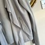 M&S Per Una silver grey ruffled top Size UK Image 2