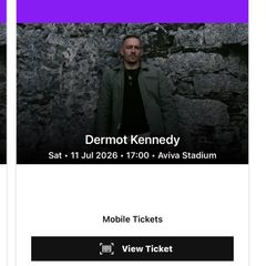 2x Dermot Kennedy tickets
