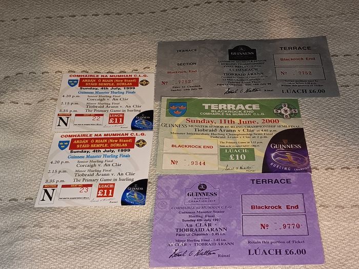 Various Munster Gaa Ticket Stubs For Sale Here