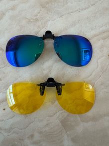 2pc Polarized Glasses Attachment Clip On