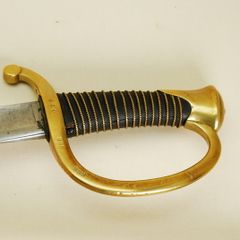 French P1829 Mounted Artillery Trooper's Sword