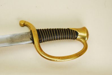 French P1829 Mounted Artillery Trooper's Sword