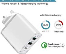 ONELY [Dual QC3.0+PD3.0] USB Fast Charger Wall Charger UK Plug (Brand New/Warranty)