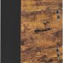 File Cabinet, Filing Cabinet for Home Office, Printer Stand, with 3 Lockable Drawers, Adjustable Hanging Rails, for A4 and Letter-Size Files, Rustic Brown and Ink Black Image 2