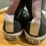 Grey with purple ombre Chuck Taylor All Star Converse High Tops Image 4