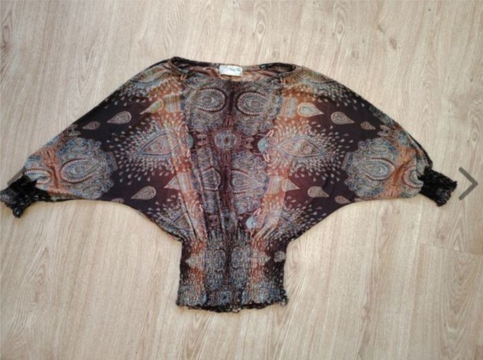 Brown Blouse   Size 12