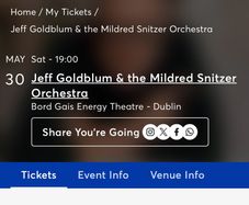 Ticket Jeff Goldblum