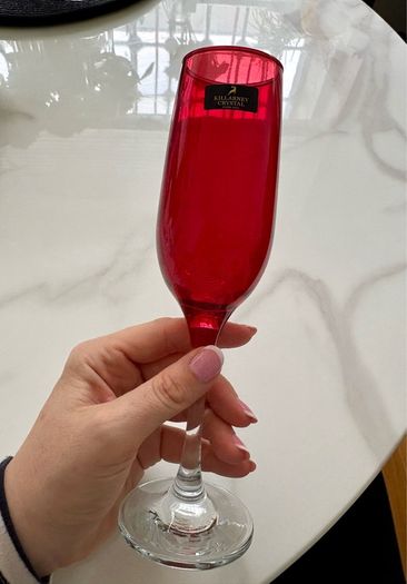 Killarney Crystal champagne flutes x4