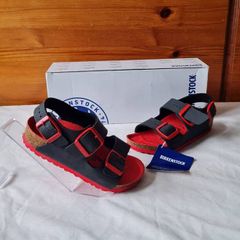 Birkingstock milano kinder desert soil black Size 8.5 eu 28 brand new boxed