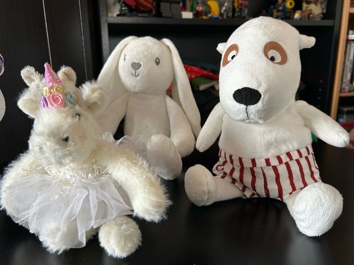 White  Soft Toy Bundle
