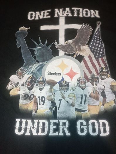 one nation Pittsburgh Steelers T shirt size 3XL