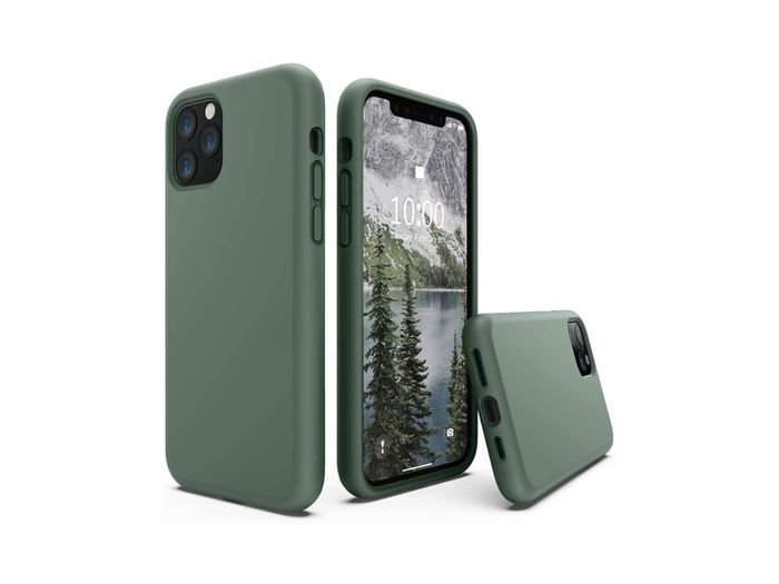 Liquid Silicone Case For iPhone 11 Pro Max Luxury Thin Soft Phone Cover New Green - FHT2IP11PMLK