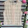 sleeveless top topshop size 12 blush shade Image 3