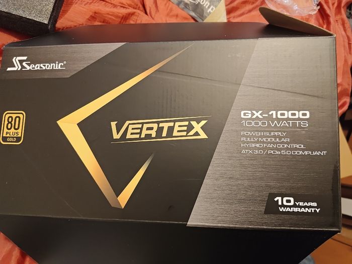 Seasonic Vertex GX-1000 - 1000W  Fully Modular PCIE 5 80+ Gold PSU