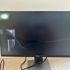 Cracked monitor with stand Dell P2319H
