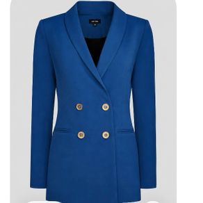 BNWT Saint + Sofia Cambridge Double Breasted Blazer Royal Blue / Sapphire UK10