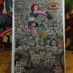 Zombies vs Cheerleaders Halloween Special ! Matt Hebb Variant Cover ! by  Zenescope !