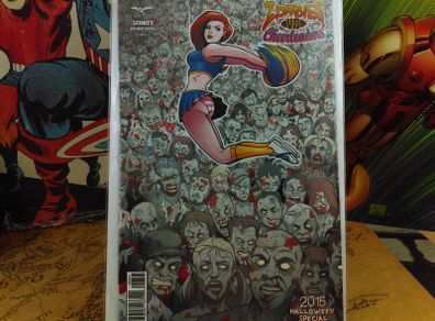 Zombies vs Cheerleaders Halloween Special ! Matt Hebb Variant Cover ! by  Zenescope !