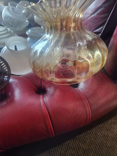 victorian oil laml shades . galleries.  burners etc