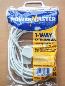 1-Way Extension Lead | 1 Socket Cord 10 metre | BRAND NEW