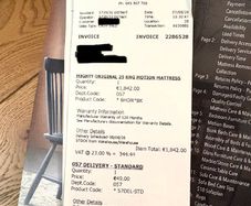 King Mattress was 1842euro now 350euro