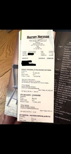 King Mattress was 1842euro now 350euro