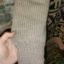 Vintage Unisex Heavy Knit Wool Sweater  Cream with a green and purple design  Men's Size Medium Image 9