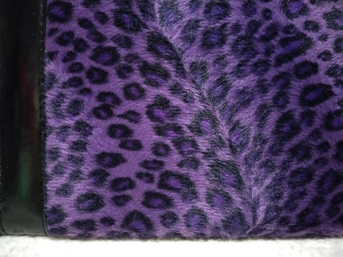 Beautiful Purple Velvet Clutch Bag, NEW
