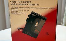 Sony TCM-74V Vintage Cassette Recorder-Like New in Original Box Manuals