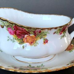Royal Albert "Old Country Roses" Gravy Boat and Underplate