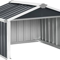 Garden Robot Lawnmower Shed, Galvanised Steel, Anthracite, 92x97x63 cm, Outdoor Tool Storage, Protective House for Robot, for Lawn and Garden, Patio Storage Shed, Weather-Resistant