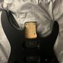 Made in Japan Jackson dinky Solid Black Guitar Body.Factory original paint finish. Floyd tremolo ready electric guitar parts accessories Image 3