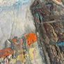 Mid Century Impasto oil on canvas painting Image 4