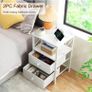 Bedside Table Set of 2, Side Table with Charging Station and Led Lights Image 3