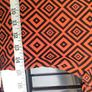 Vintage 70s blouse Orange & black geometric Size 38(size 6 or 8) postage included Image 9
