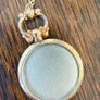 Gold Edwardian portrait fob and chain 9k Image 4