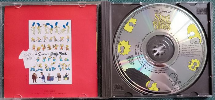 The Simpsons - The Simpsons Sing The Blues CD (1990) Original Made In Germany Release EX+