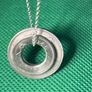 Handmade sterling silver 18inch chain with pre decimal coins pendant Image 3