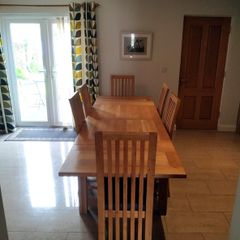 Solid Oak Extendable Dining Table & 6 Solid Oak Chairs