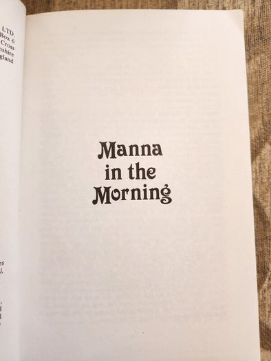 Manna In The Morning. A Memoir 1940-1958. By Madeleine Stewart.  Edited  By Dermot Bulger. First Edition Paperback In Very Good Condition.