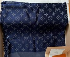LOUIS VUITTON Monogram Shine Shawl M73658 56x56